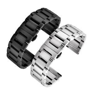 Quality Luxury 22mm Stainless Watch Strap Gold Rose Gold Black Silver wholesale