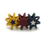 Bright Colors Wacky Looking Silicone Teething Ball BPA Free PVC