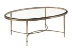 Stainless Steel Gilding Glass Top Coffee Table French Elegant