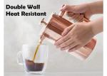 Double Wall Metal French Press 27oz / 34oz Copper French Press Coffee Maker