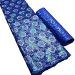 Polyester African Lace Silk Velvet Embroidery Fabric Perfect for Wedding Bridal