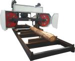 80HP Diesel Large Bandsaw Mill 2500mm Automatic Saw Mill Machine