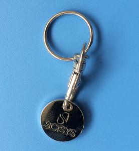 Quality caddy coin key chain, trolley coin keychains, coin holers, caddy coin holders wholesale