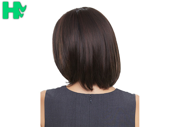 New Style Normal Lace Short Synthetic Wigs Heat Resistant Machine Made