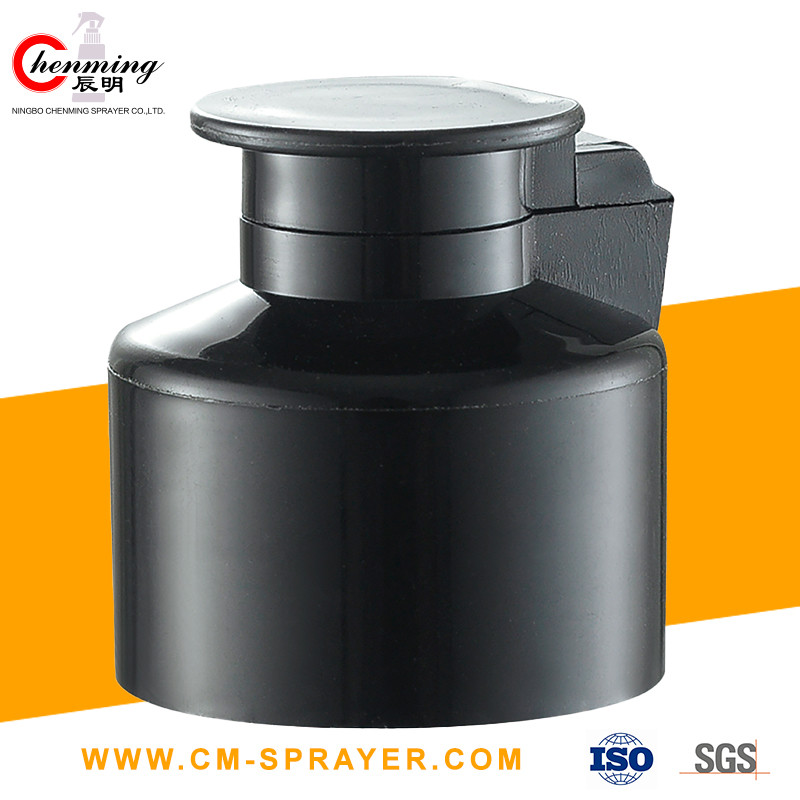 20mm 24mm 28mm Black Flip Top Caps For Bottles 50ml 100ml 22/400 38-400