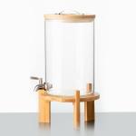 Party 8L 2 Gallon Drink Dispenser Borosilicate Glass Beverage Dispenser With