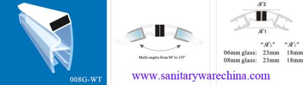 Sealing Strips/waterproof magnetic strips/shower door seals/PVC Magnetic Seal