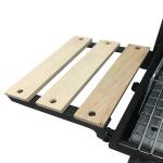 Smokeless Charcoal Grill with Flip Rotisserie and Table Commercial Outdoor