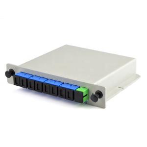 Quality DIN 1X8-PLC SC/UPC Fiber Optic PLC Splitter 1*8 Type 1260nm-1650nm Wavelength wholesale
