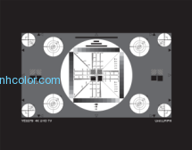4K UHD TV Universal Test Chart , 16/9 Camera Resolution Chart Sineimage YE0279