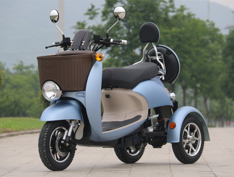 48V - 72V 500W Motor Foldable Electric 3 Wheel Scooter With Max Speed 20-32KM/Hour