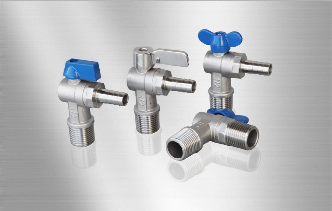 Manual 304 Angle Valve Cold Water Heater Toilet Screw Valve with Nozzle