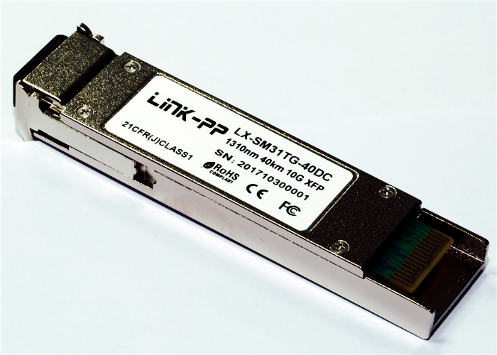10Gbps XFP Transceiver 1310nm Single Mode 40km Reach 0ºC ~ +70ºC