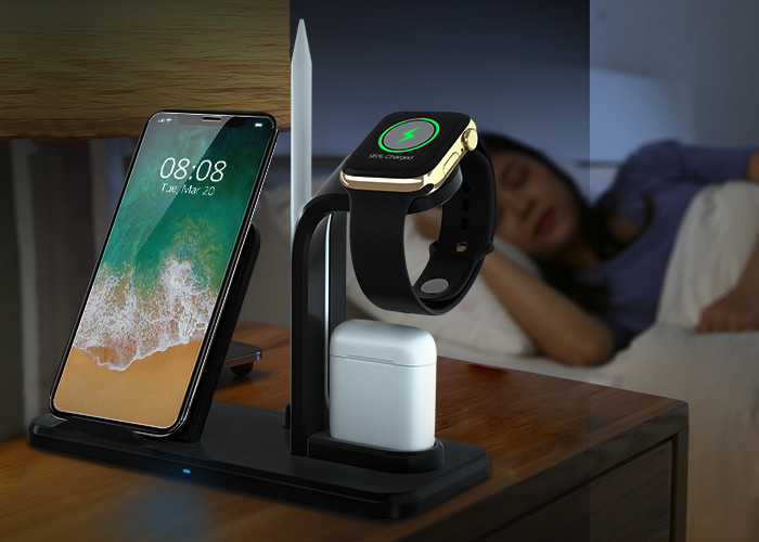 10W 10mm Fast Charging 3 In 1 Wireless Charger For Apple