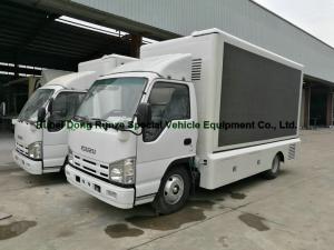 Quality ISUZU LED Display Mobile Advertising Trucks , Full Color LED Screen Truck wholesale