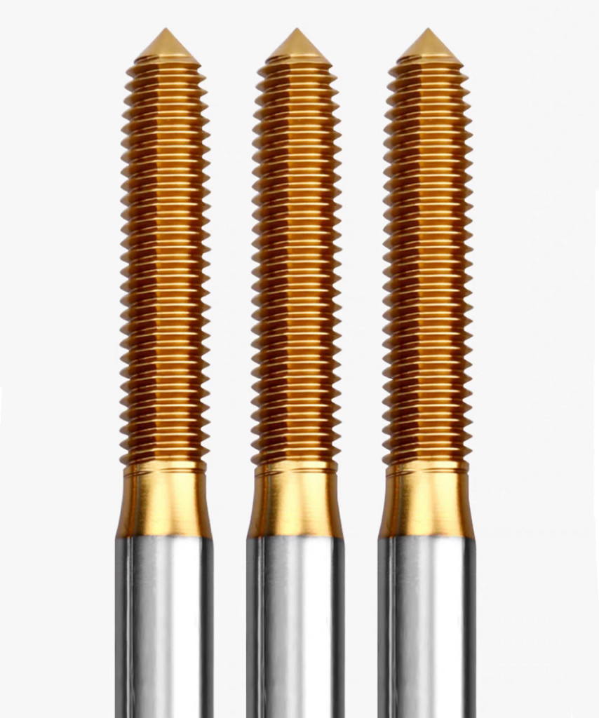 TiN Coating Extrusion Screw Tap Milling Tool Stainless Steel Special Carbide Tools