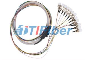 Quality Ribbon Single Mode Fiber Pigtails With FC Fiber Optic Connector wholesale