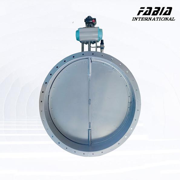 18 Inch Pneumatic Stainless Steel Flange Butterfly Valve Tight Sealing For Water