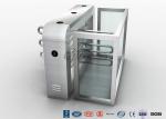 Double Anti - Clipping Waist Height Turnstiles AC220V With Stepping Driver Motor