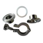 Stainless Steel Sanitary High Pressure Clamps / Ss Tc Clamp 2-6 Bar Pressure