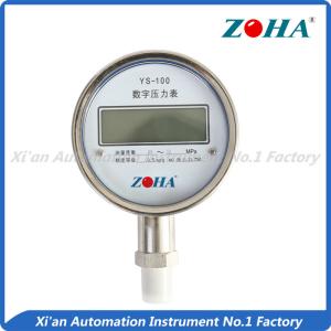 Quality Industrial Digital Water Pressure Gauge , 100mm Electronic Hydraulic Pressure Gauge wholesale