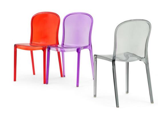 Patrick Jouin Thalya chair/clear chair/clear plastic chair/transparent events
