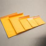 Recyclable Kraft Paper Bubble Mailers , Courier Packing Bags Wrinkle Resistant