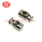 Jiayang high quality one holes spring press metal stopper for coat