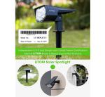 Cold White 12 Leds 3.70volt Solar Led Landscape Spotlights