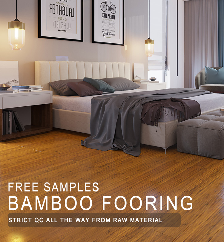 Natural Beauty Bamboo Floor Tiles 100% Bamboo Flooring For Interiors