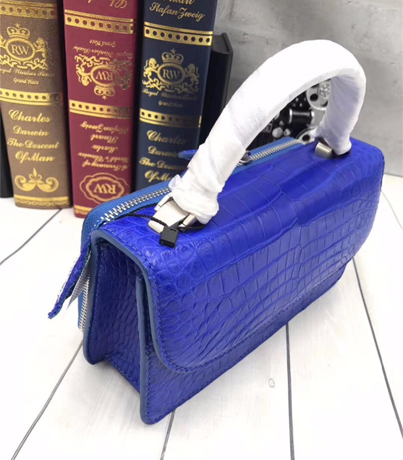 Authentic Crocodile Belly Skin Lady Small Purse Female CHIC Handbag Genuine Alligator Leather Women Cross Shoulder Bag