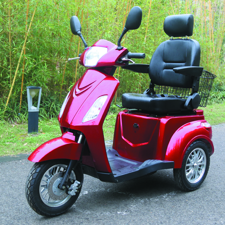 48V 500W 3 Wheel Electric Mobility Scooters With Seat TUV CE EMC Certificated