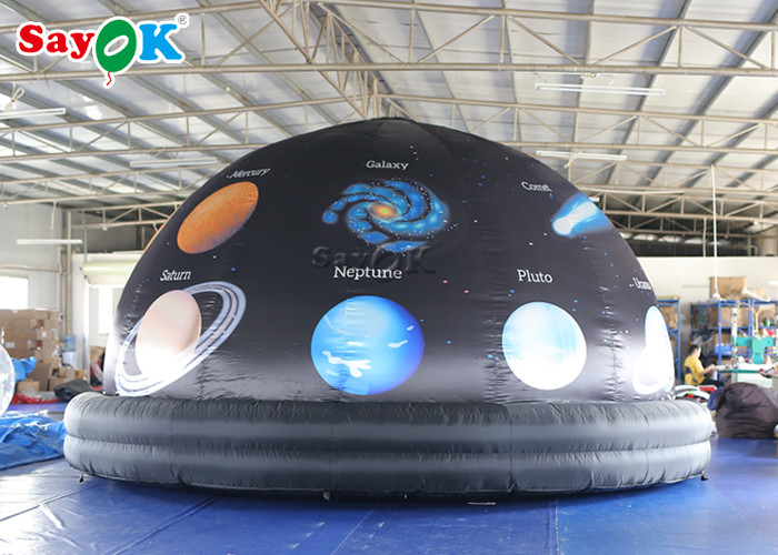 Inflatable Digital Mobile Planetarium With PVC Floor Mat For Astronomy Museum