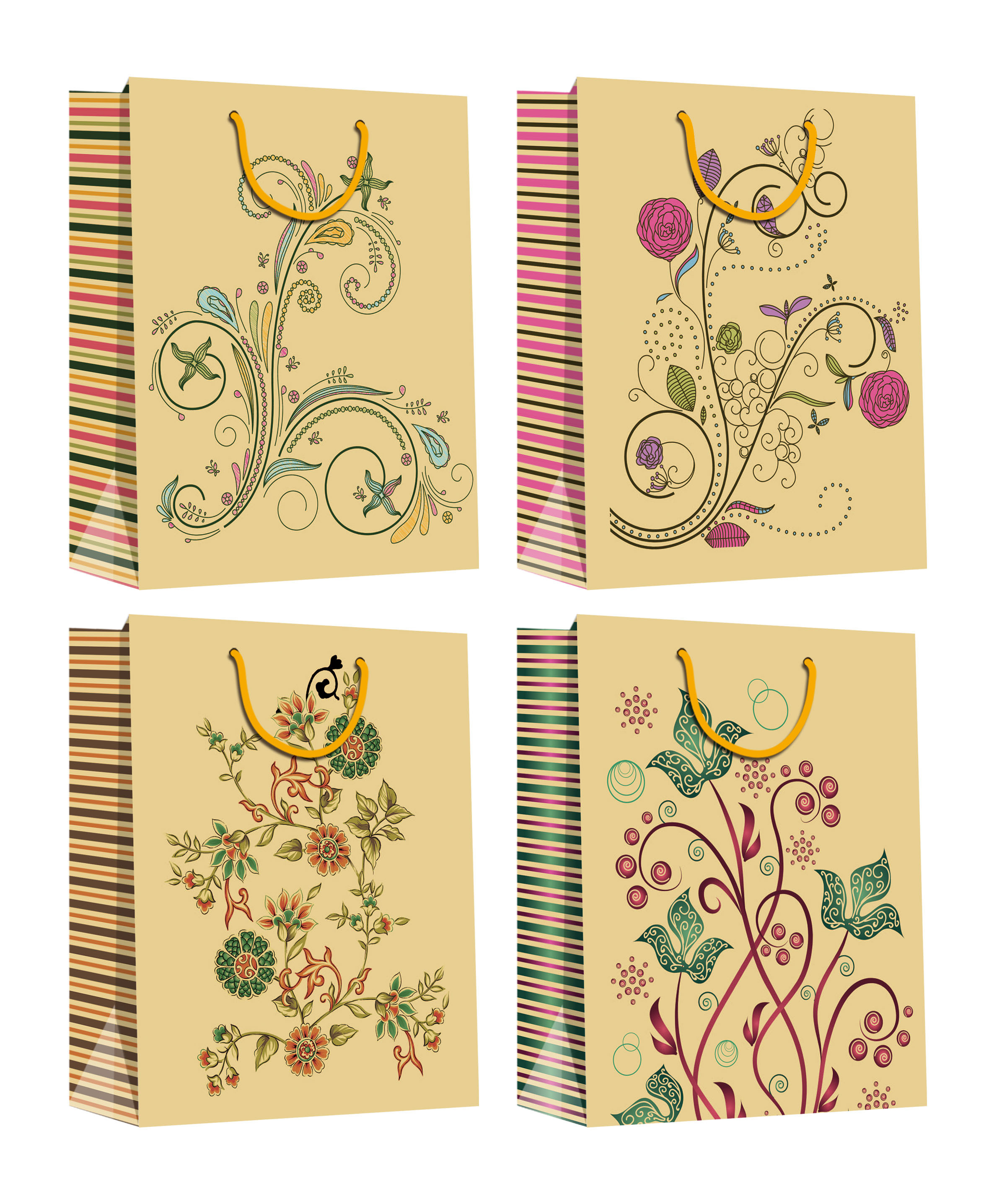 Hot Sale Stand Up Kraft Paper Bag ,brown paper bag ,kraft paper small gift bags