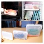 420ML 1800ML BPA Free Reusable Silicone Sandwich Snack Bags