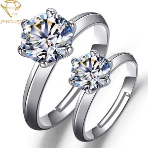 Quality 3A Cubic Zirconia Adjustable Wedding Rings For Arthritic Fingers wholesale