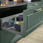 Green and Red Kitchen Cabinet Islands with Seating Modern Wooden Kitchen