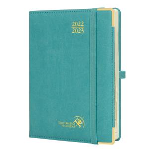 Quality FSC REACH Hardcover Academic Planner Customized Turquoise Color wholesale