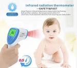 ABS Material Non Contact Forehead Scan Thermometer Blue / Pink Color