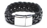 Leather Bracelet, Stainless Steel Clasp, 8 Inches