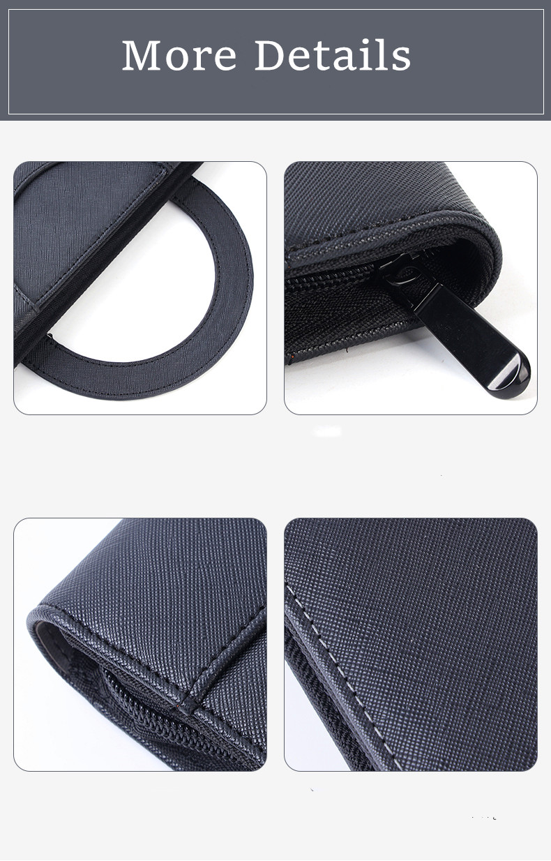 Multifunctional Waterproof Power Bank Notebook Portfolio Leather Material