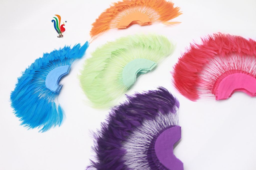 10x15cm Stripped Hackle Feather Fan Professional Shipping DHL UPS FEDEX EMS TNT