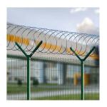 Rectangle PVC Coated Decorative Garden Fences for Airports 3D Wire Mesh Fence