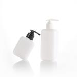 Shower Gel 350ml HDPE Lotion Plastic Bottle White Round Shoulder