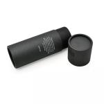 Recyclable Black Kraft Paper Small Round Cardboard Packaging Mailing Container