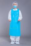 Anti Fouling 25g 35g CPE Isolation Gown With Straight Pendulum