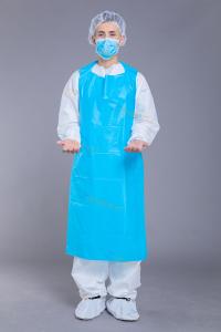 Quality Anti Fouling 25g 35g CPE Isolation Gown With Straight Pendulum wholesale