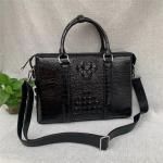 Fancy Genuine Crocodile Leather Businessmen Working Briefcase Laptop Bag