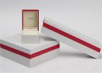 White & Red Modern Jewelry Box , Plastic + Paper + Velvet Women'S Jewelry Box