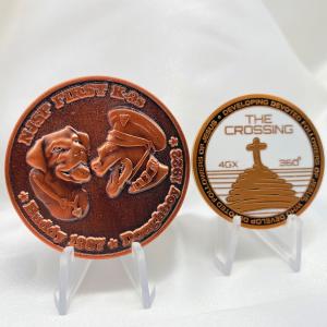 Quality Custom Metal Brass Copper Bronze Challenge Coin Laser Logo Print blank gold Coins for Engraving wholesale
